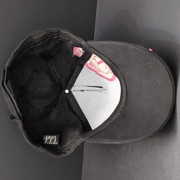 777 Lucky Florida 1876 Women's Black/Pink Strap back Hat. - Picture 6 of 8